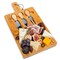 Bamboo Cheese Board And Knife Set 12X8 Inch Charcuterie Tray With Storage